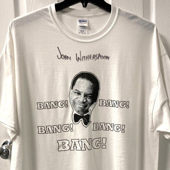 Vintage John Witherspoon Autographed BANG! Retro T-Shirt 2XL - Picture 2 of 4